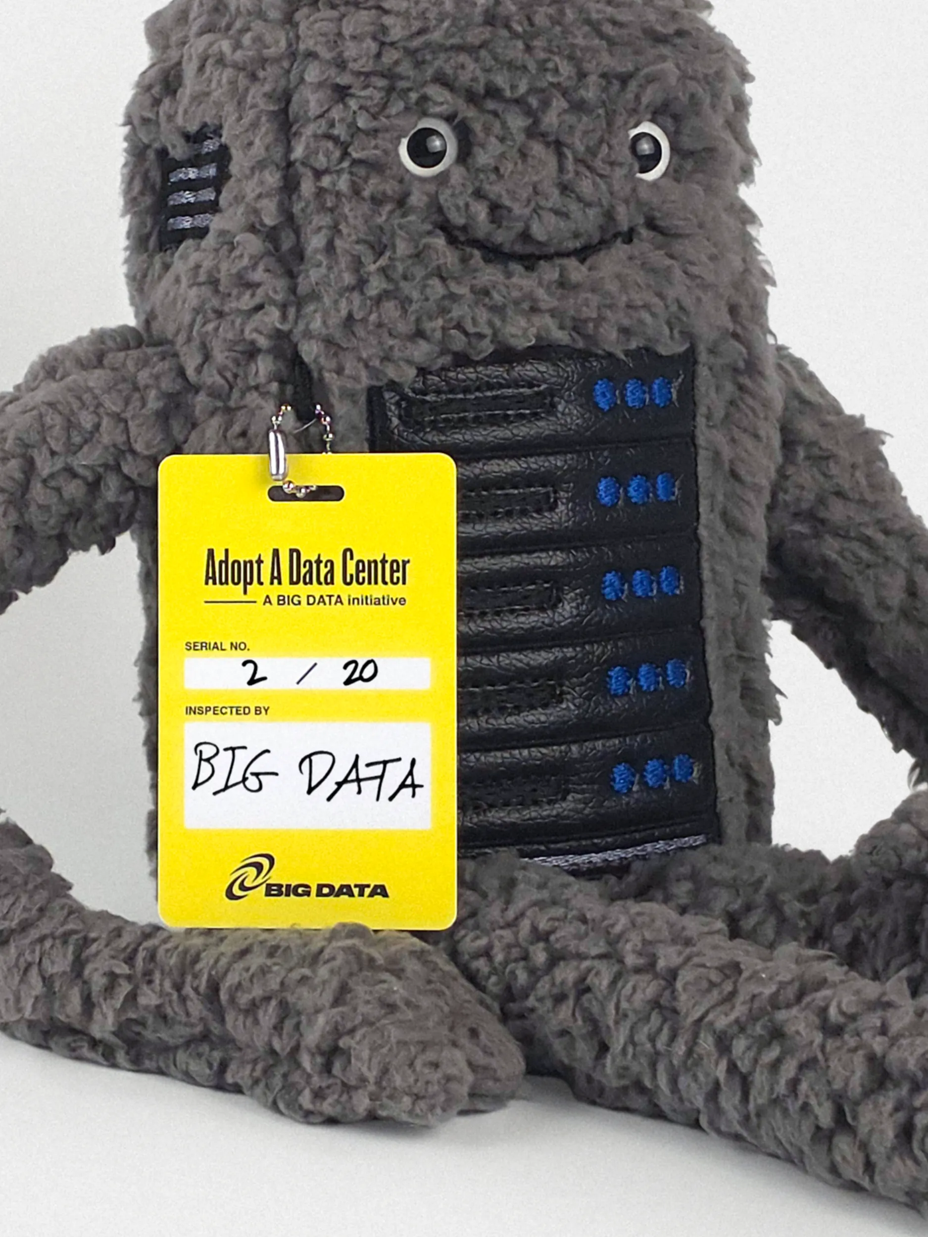 Bezzy plush data center toy with signed tag